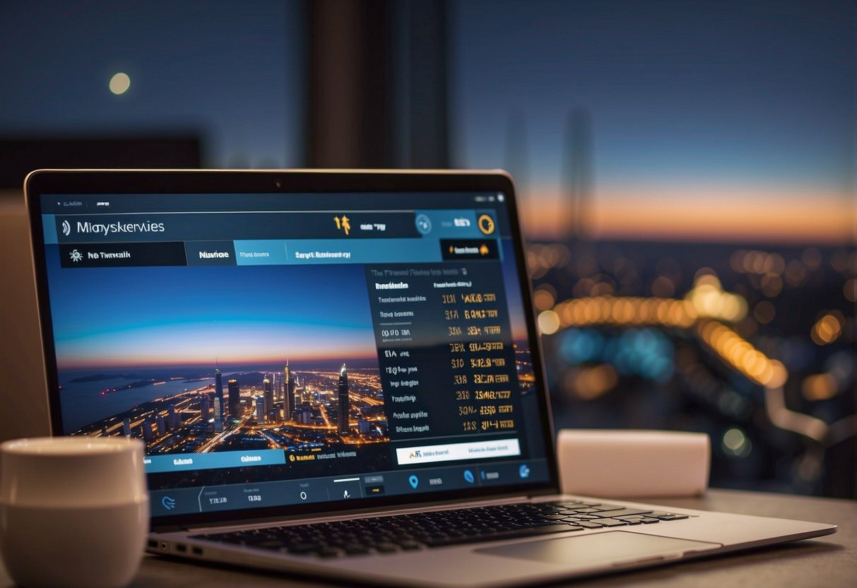 A person booking a flight online, selecting "Maximising Your KrisFlyer Miles" and redeeming miles for a Singapore Air flight