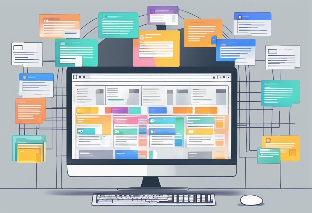 A computer screen with 10 tabs open, each displaying different ways to make a website using a content management system