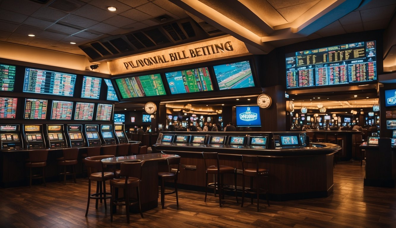 A secure, responsible gambling environment in Virginia. Legal sports betting signage displayed prominently