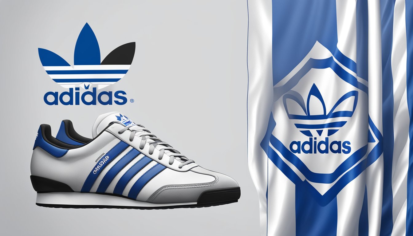 Adidas logo alongside Israeli flag, representing brand support for Israel