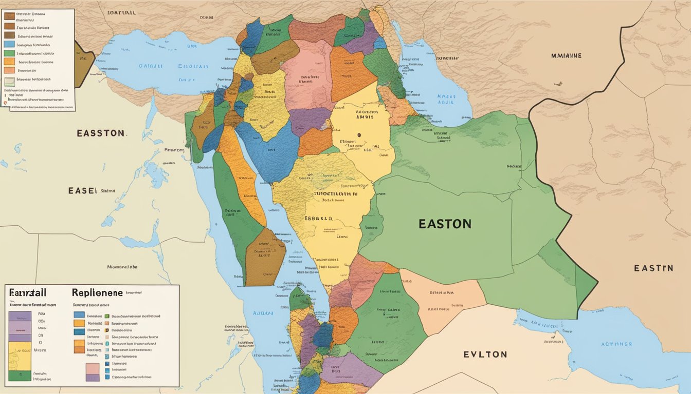 Easton's political response: a map of Israel supported by Easton's representatives