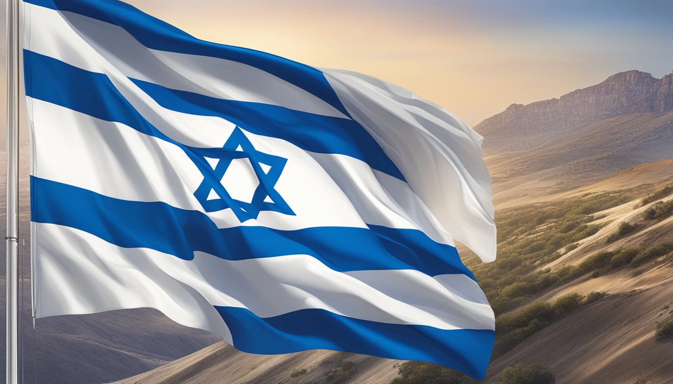 Salomon logo displayed alongside Israeli flag