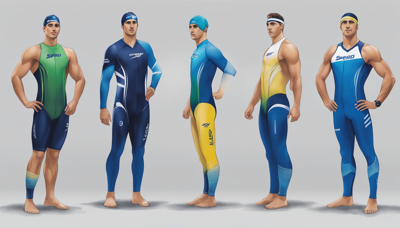 Speedo logo on Israeli swim team gear at a competition