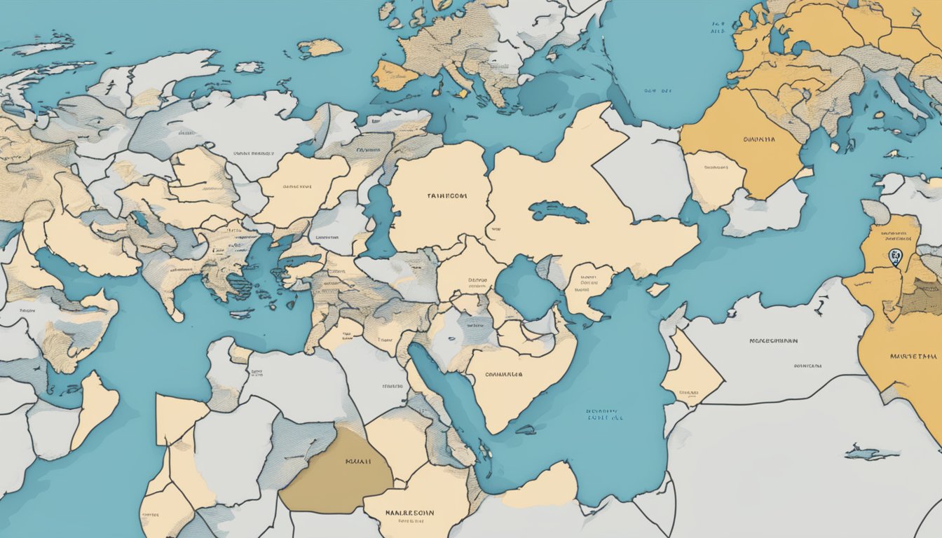 Mountain Hardwear's logo displayed in front of a world map, with a pin marking Israel