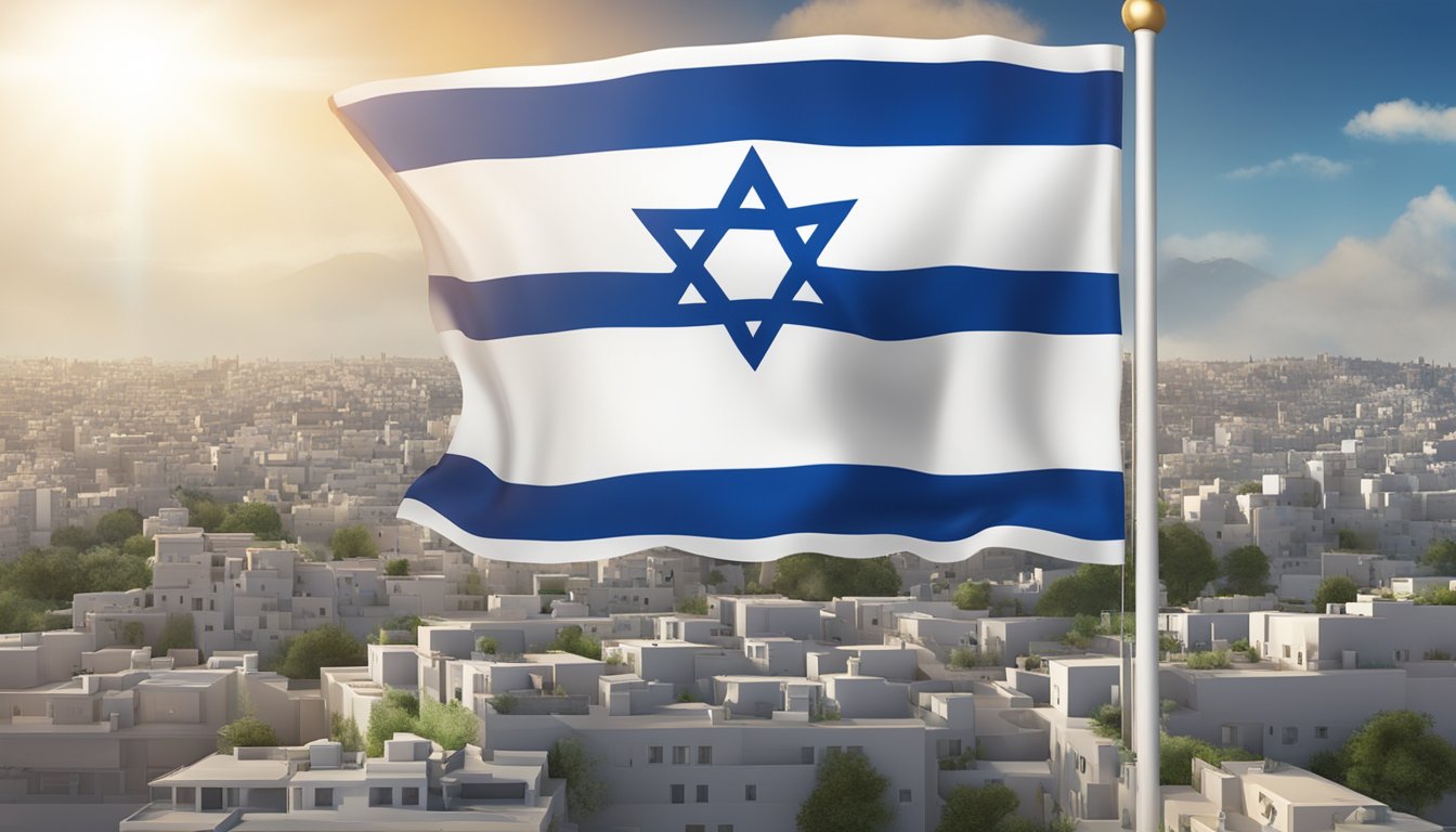 Specialized logo with Israeli flag in background, text "Supporting Israel" in bold font