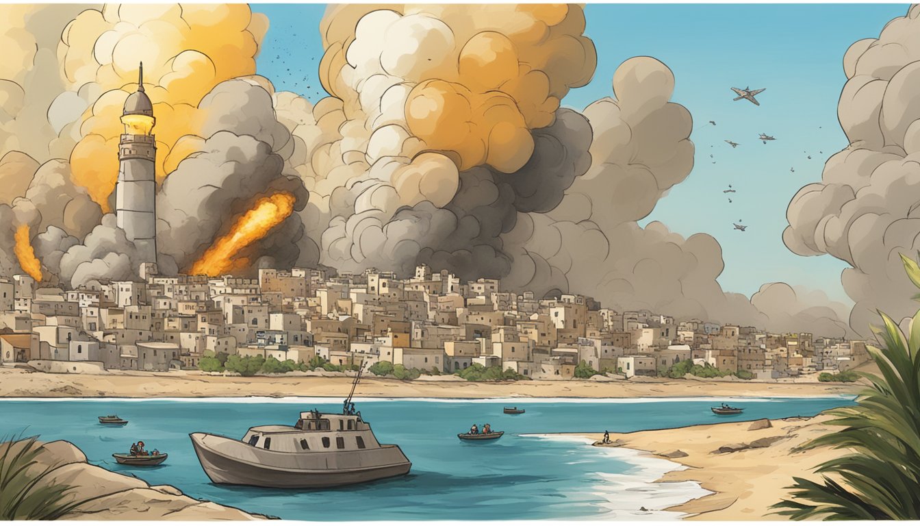 Explosions rock Gaza as rockets fly from both sides. Santa Cruz debates support for Israel