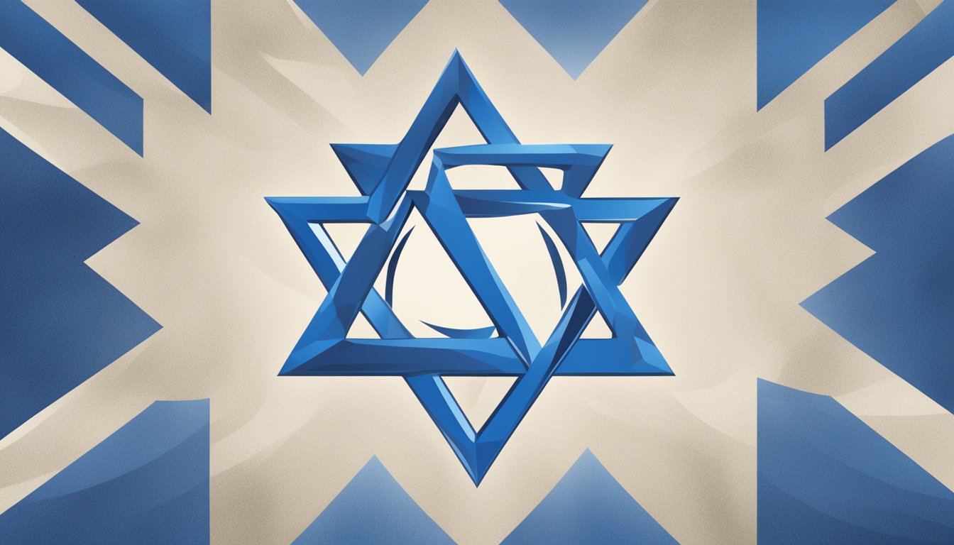 Prana logo with Israeli flag in background