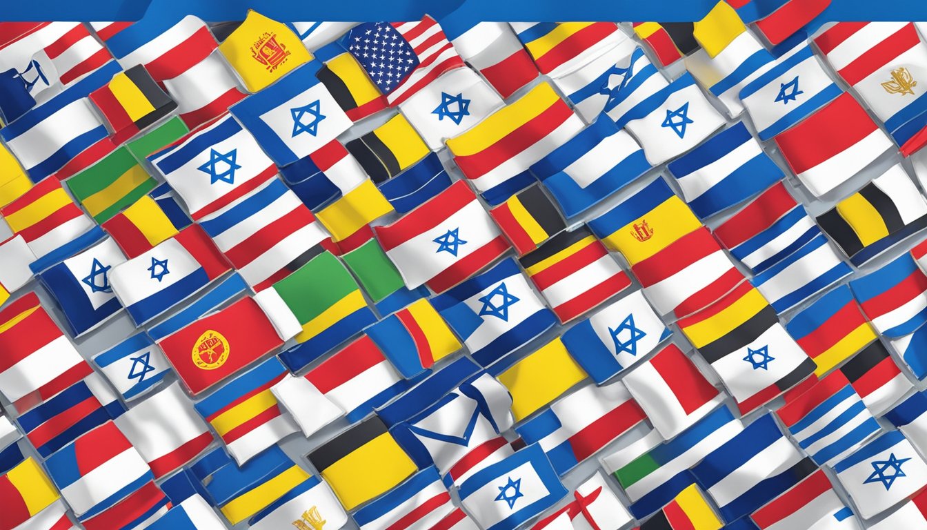 Darn Tough logo stands strong among flags of Israel's top competitors