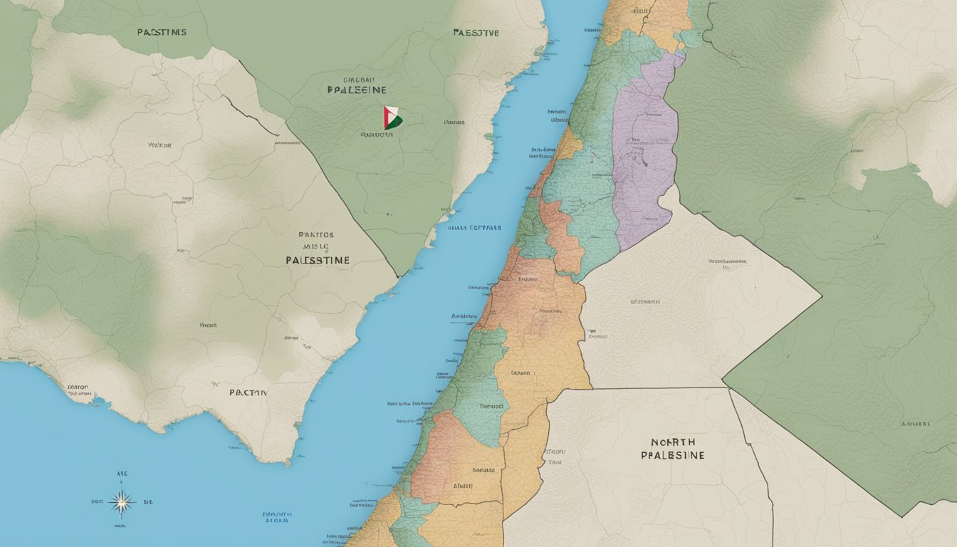 The North Face displays a map with Palestine highlighted, alongside a statement of support