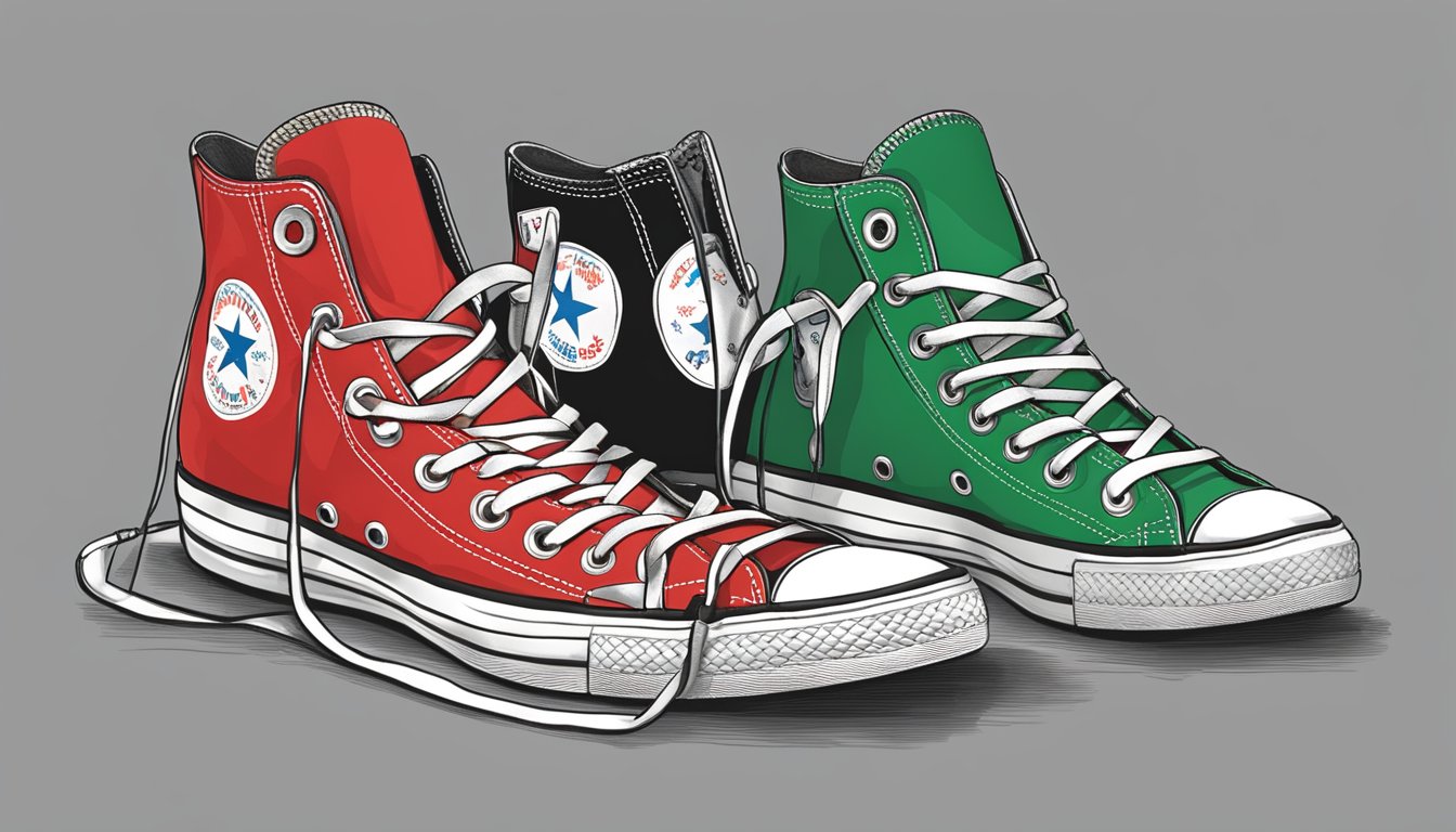 Converse supports Palestine. Competitors watch closely. Collaboration and competition are evident in the global market