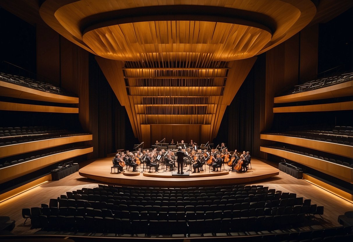 The Phoenix Symphony performs to a diverse audience in a modern concert hall with state-of-the-art sound and lighting