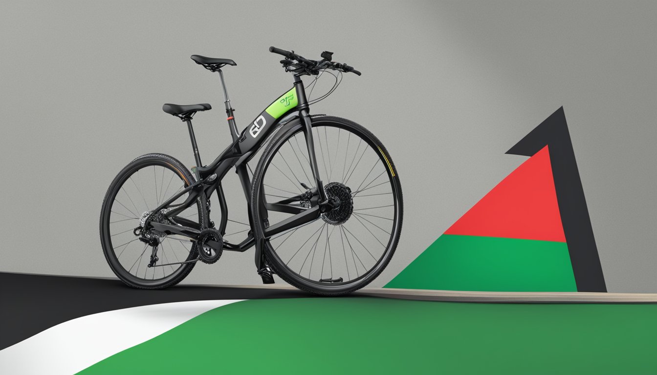 Elliptigo brand logo alongside other brands, with a Palestinian flag in the background