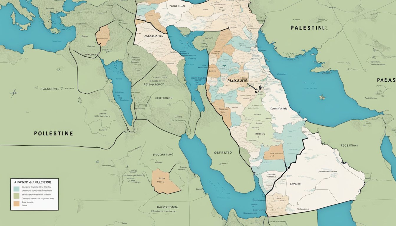 Icebreaker's Stance on Political Issues: A map with Palestine highlighted, surrounded by question marks