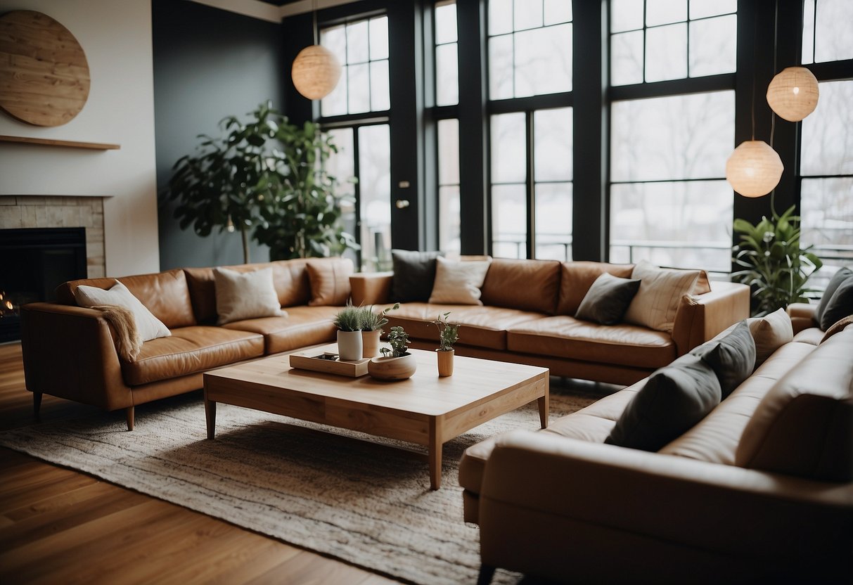 Guests browsing through a variety of furniture options, including stylish sofas, cozy beds, and modern dining sets, for their Airbnb space