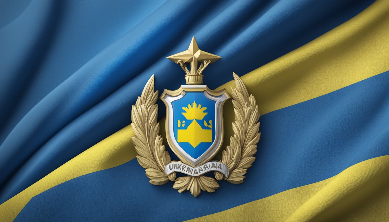 Columbia Sportswear logo displayed next to Ukrainian flag, with a statement of support for Ukraine's humanitarian efforts