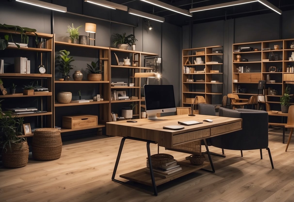 Furniture pieces rearrange themselves to fit a small space, shelves adjust height, and tables transform into desks