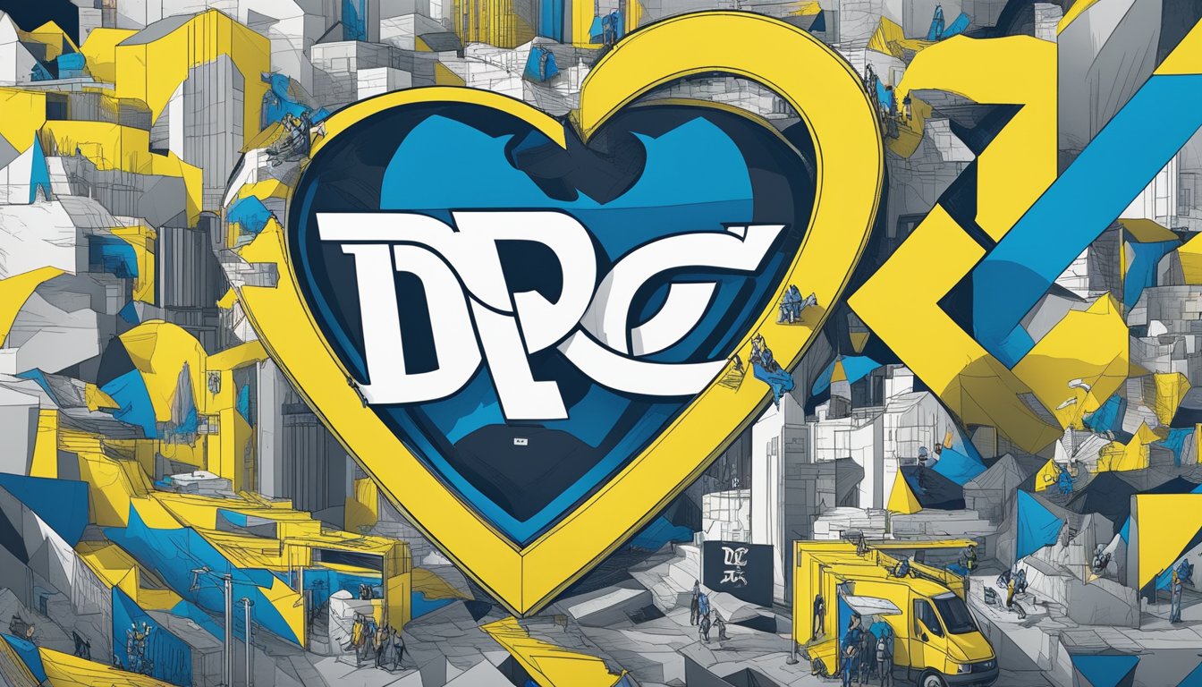 DC Shoes collaborates with charities and NGOs to support Ukraine. The scene could depict the brand's logo alongside the logos of the organizations, with a focus on unity and collaboration