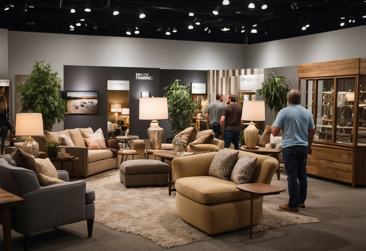 Visitors browsing furniture displays at the My Home Grand Furniture and Reno Expo