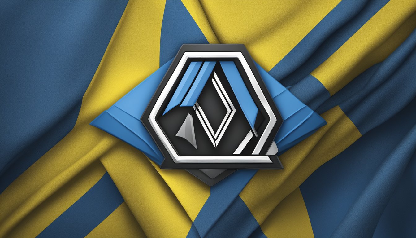 Volcom logo displayed with Ukrainian flag in background