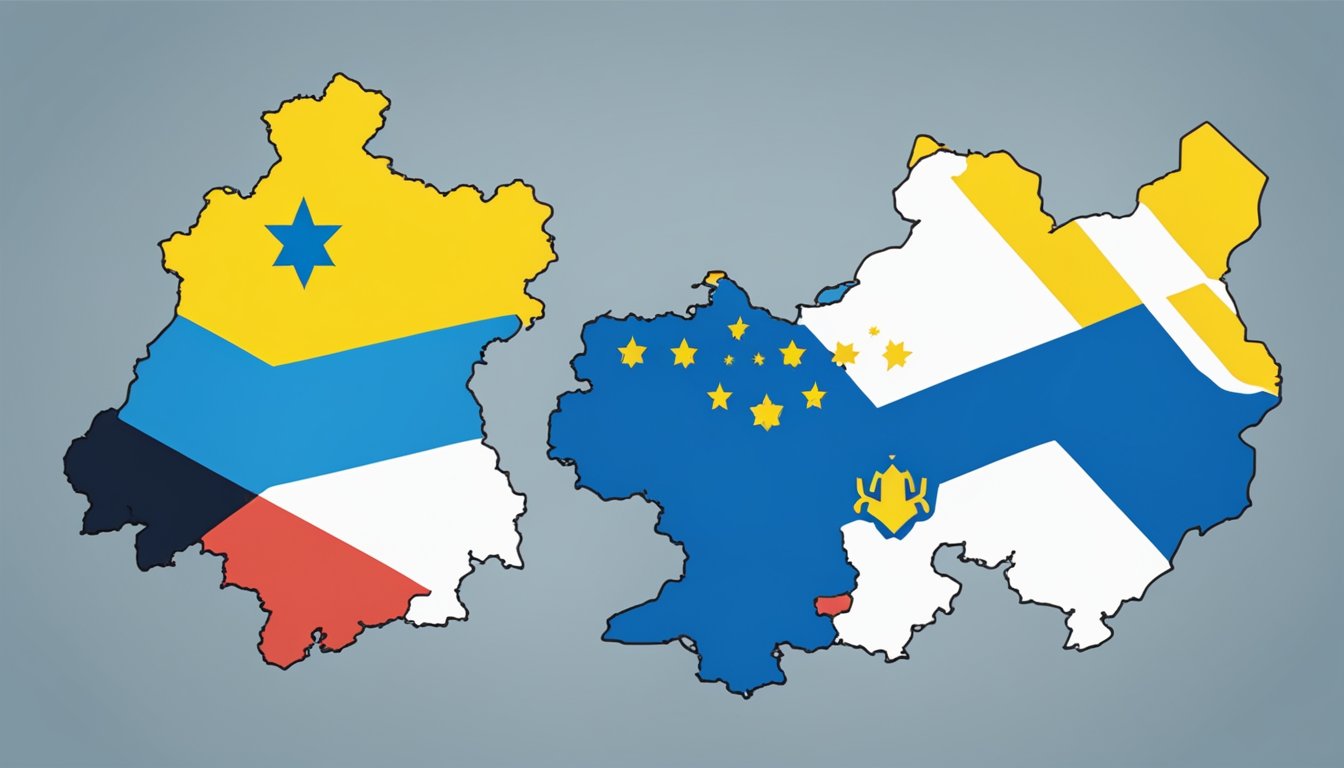 A map of Ukraine with a bold "MSR supports Ukraine" statement. Flags of both countries displayed. A handshake symbolizing mutual support