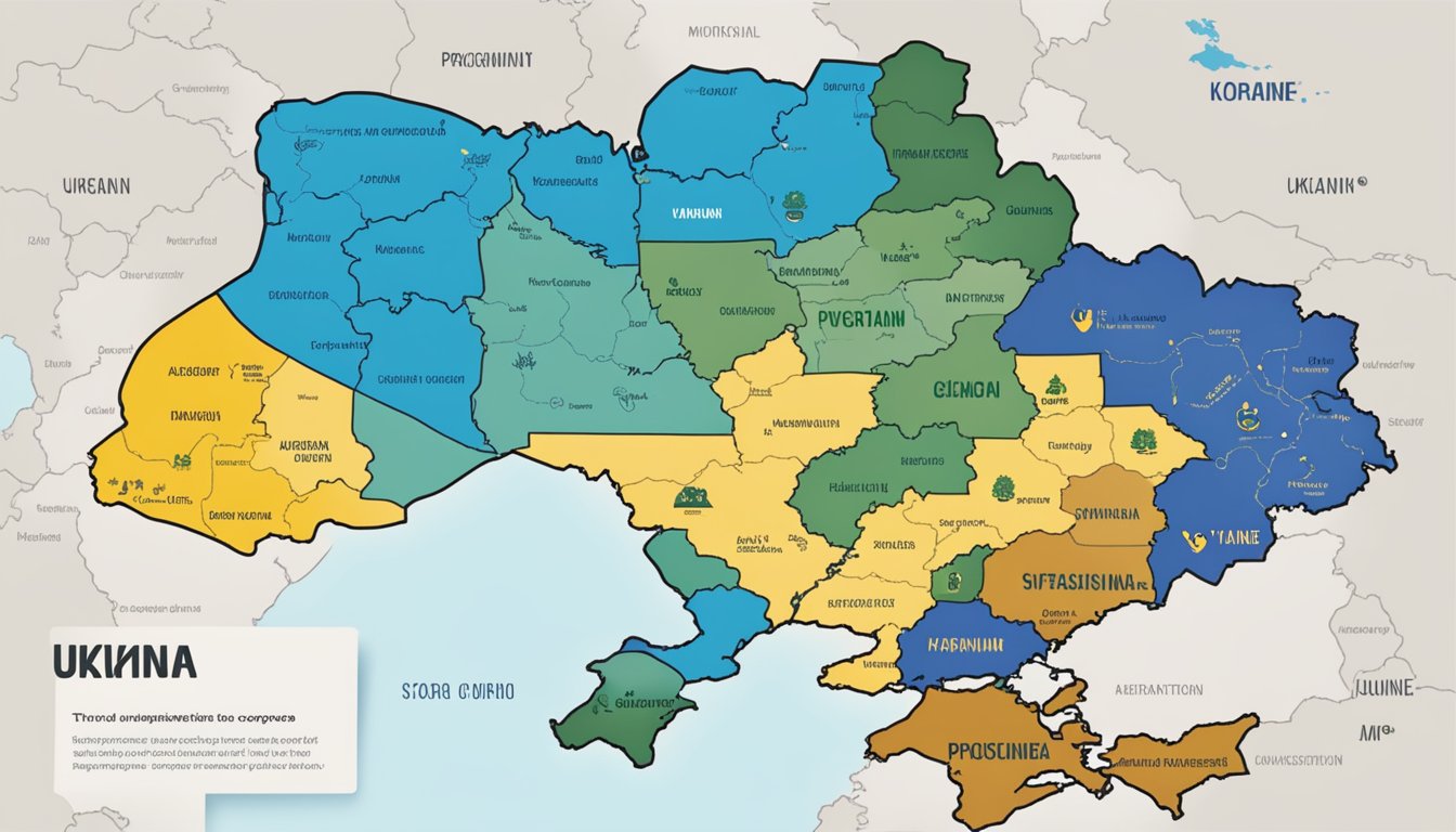 A map of Ukraine with a prominent REI Co-op logo and a supportive message displayed next to it