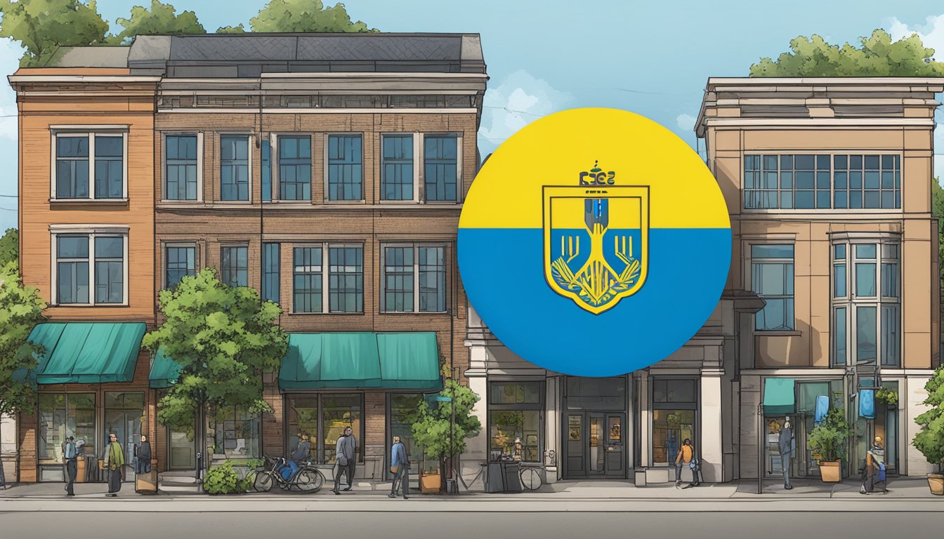 REI Co-op's logo prominently displayed, with Ukraine flag nearby