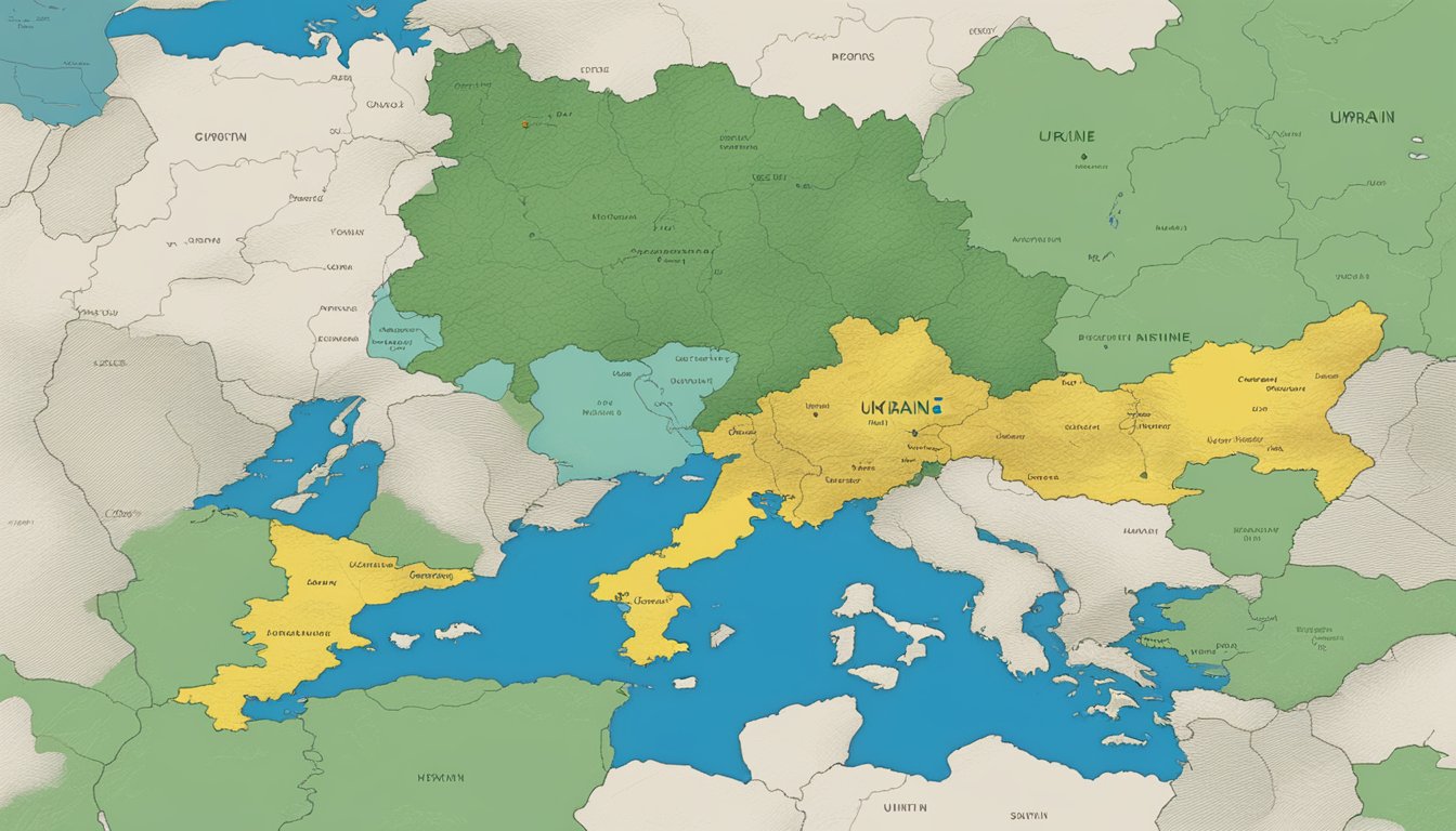 A map of Ukraine with a prominent Smith Optics logo displayed next to it