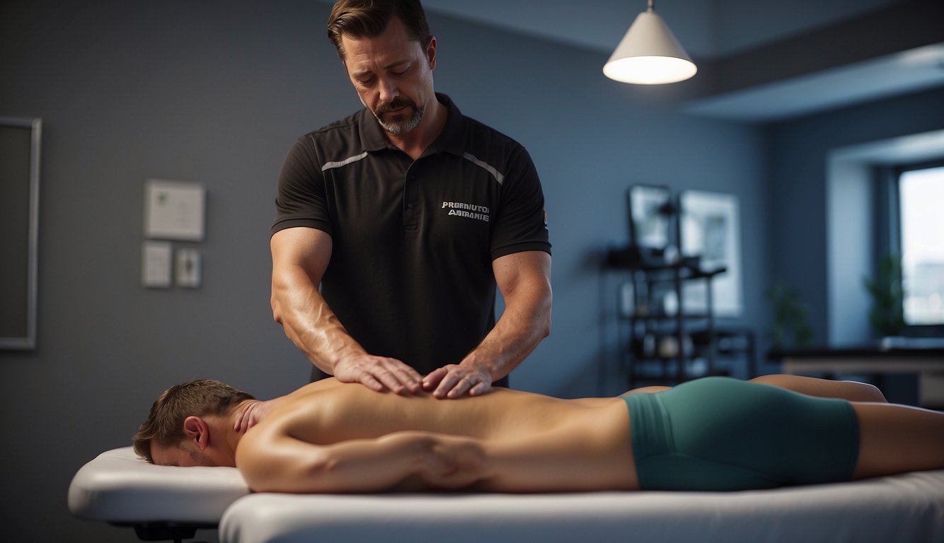 A sports massage therapist applies targeted pressure, while a deep tissue therapist uses firm, sustained pressure