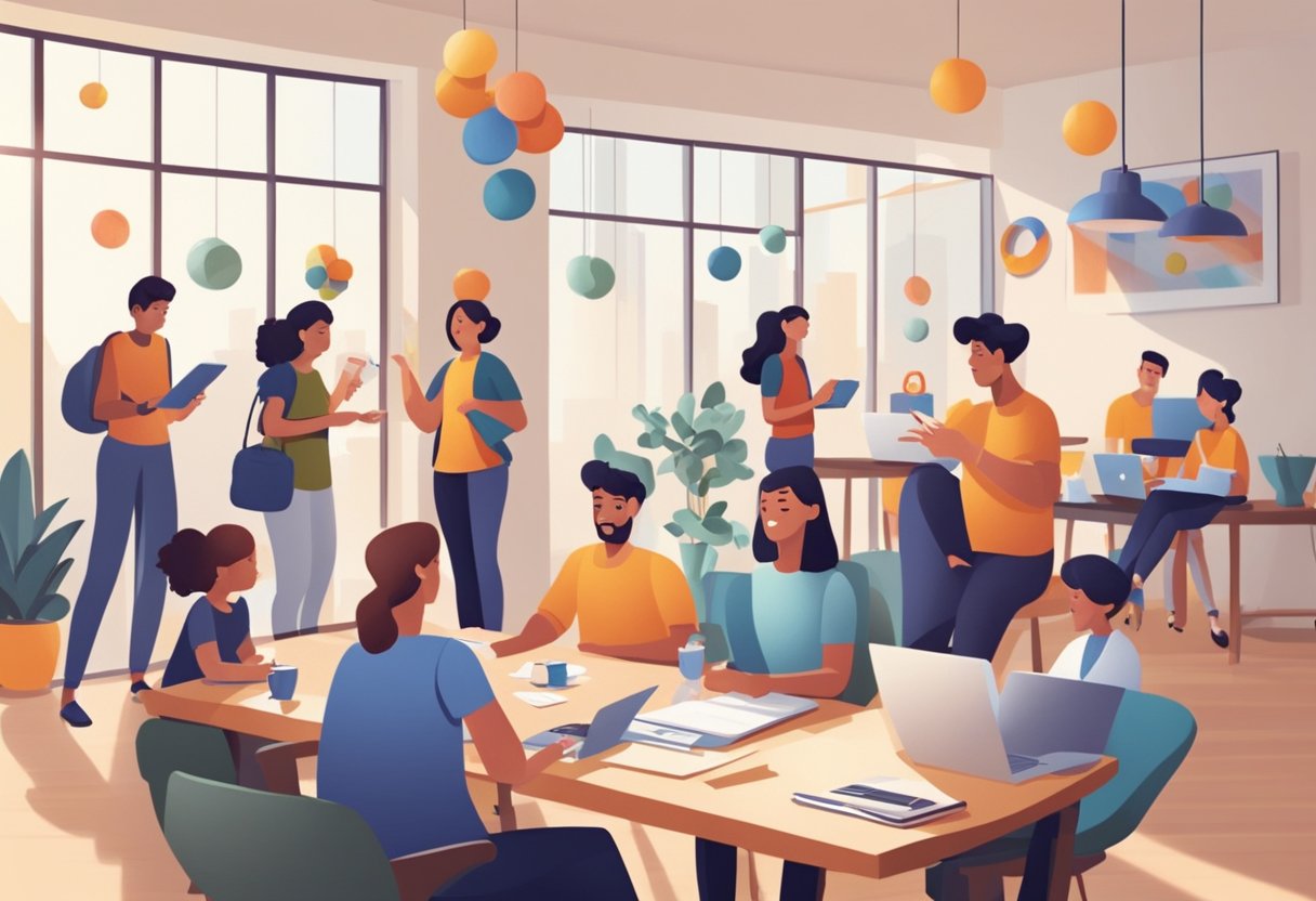 Entrepreneurial parents juggling work and childcare. Solutions include flexible schedules, remote work, and co-working spaces