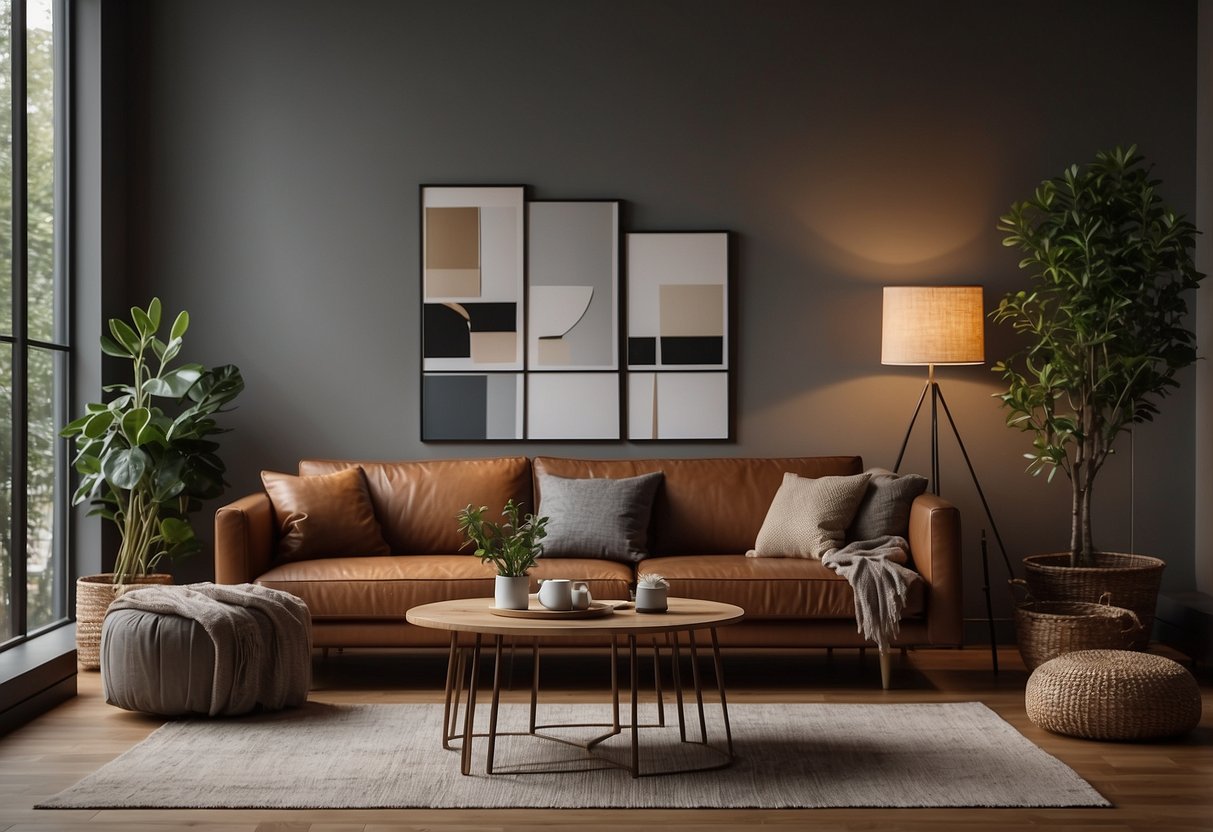 Grey Walls Brown Furniture A Perfect Match for a Cozy and