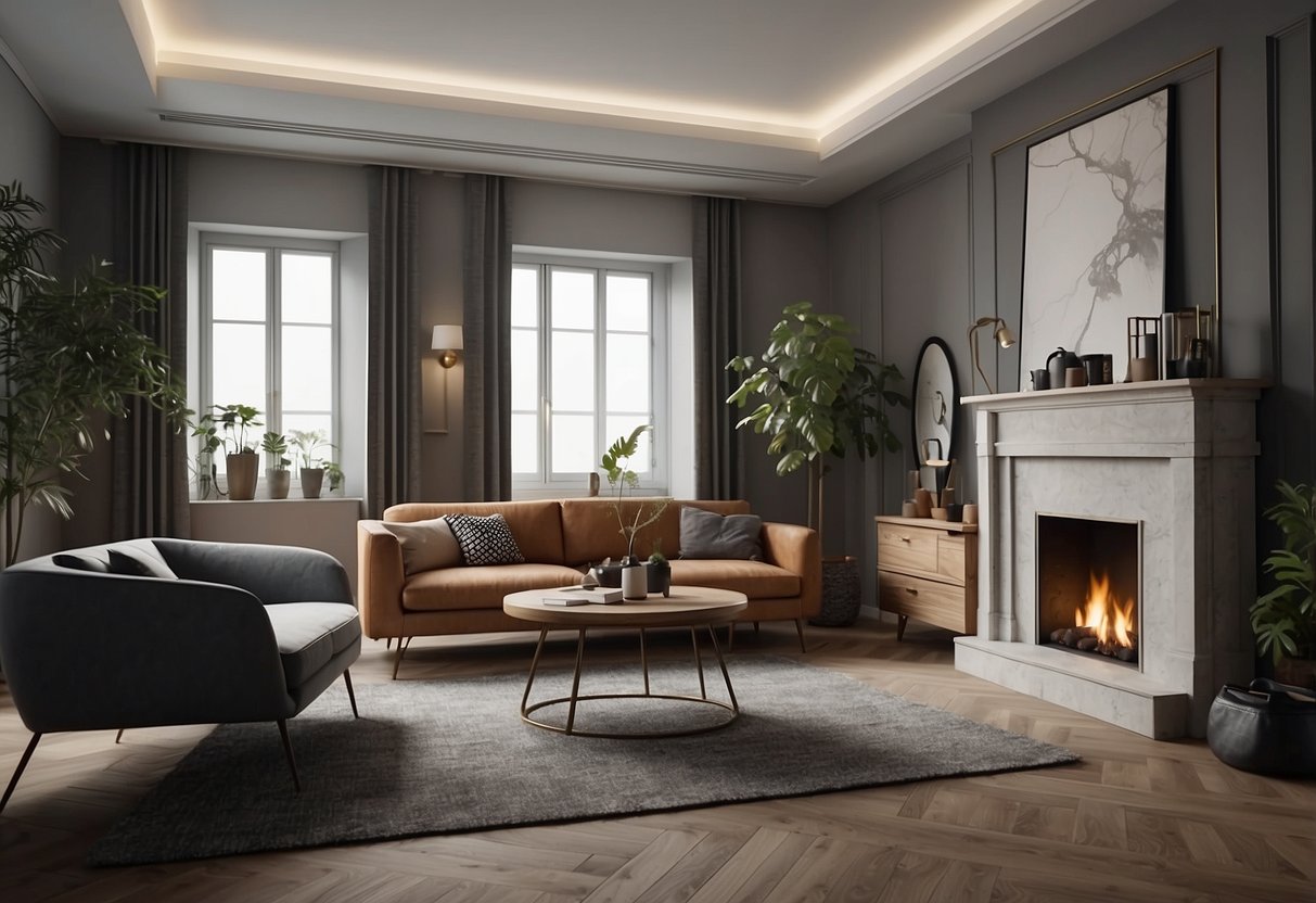 Grey Walls Brown Furniture A Perfect Match for a Cozy and