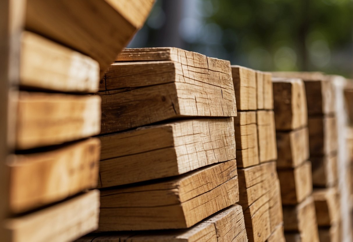 Wood furniture coated in termite-resistant sealant, surrounded by cedar blocks and regularly inspected for signs of infestation