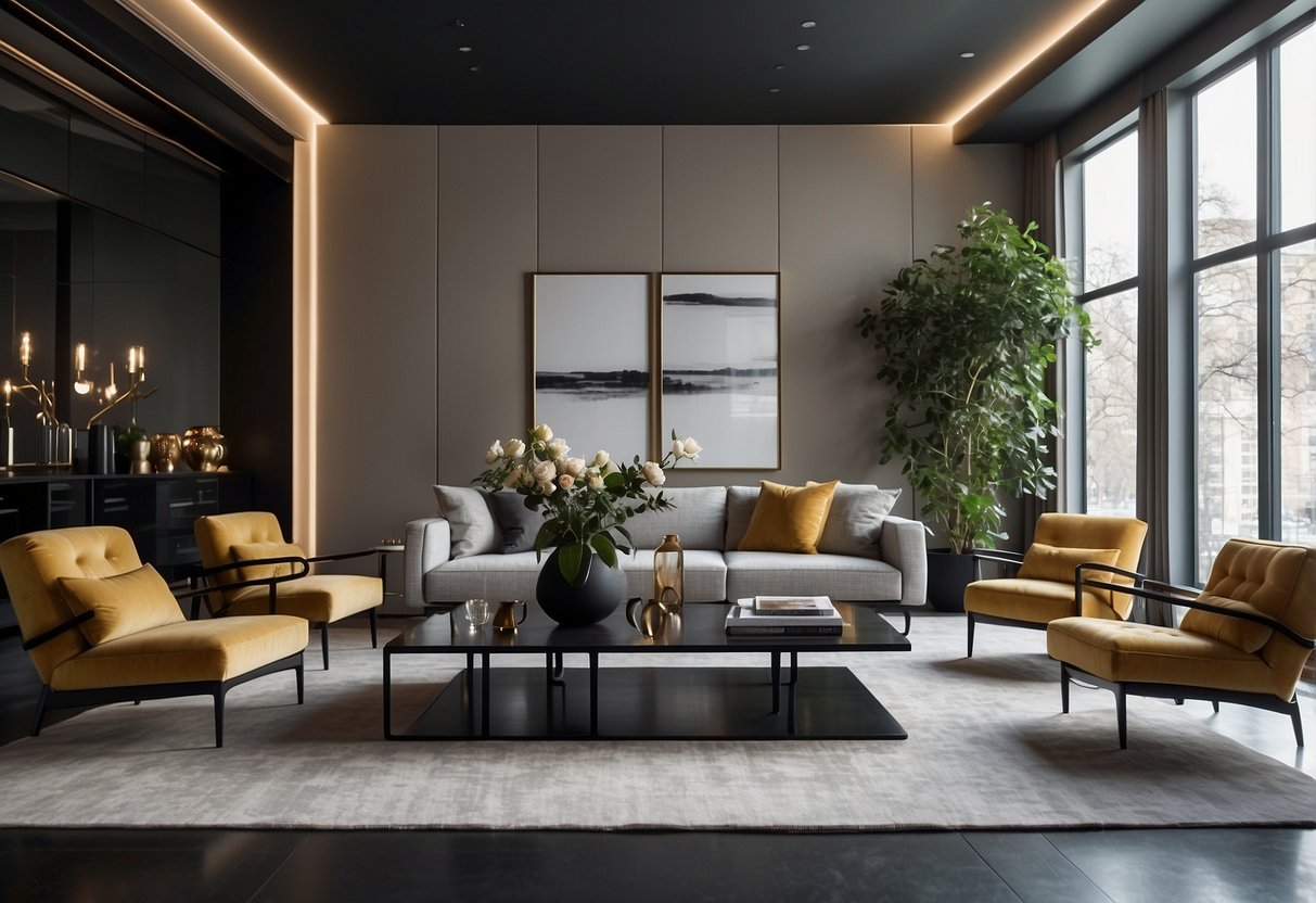 A room filled with modern and sleek furniture pieces from the Cassero Collection. Clean lines, bold colors, and minimalist designs create a sophisticated and inviting space
