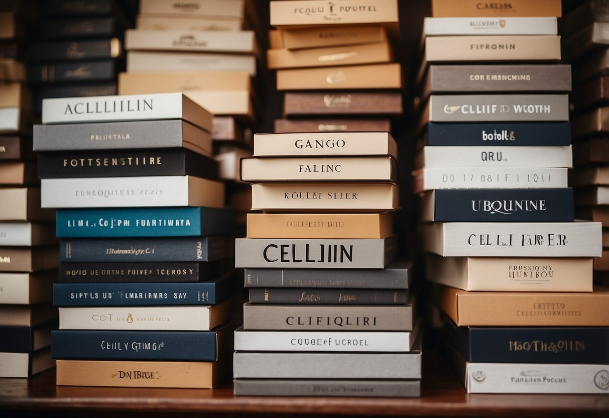 A stack of FAQs on Cellini furniture, with a logo in the corner