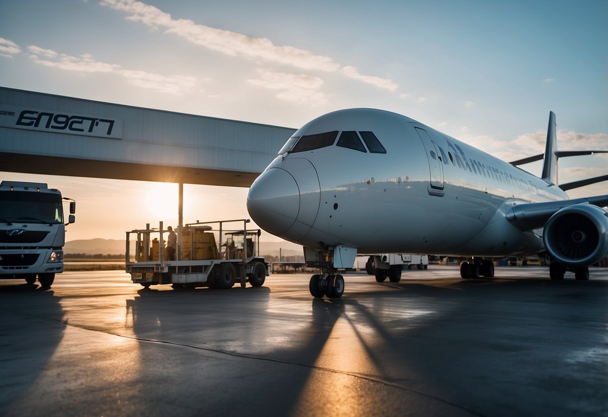 airplane at the airport