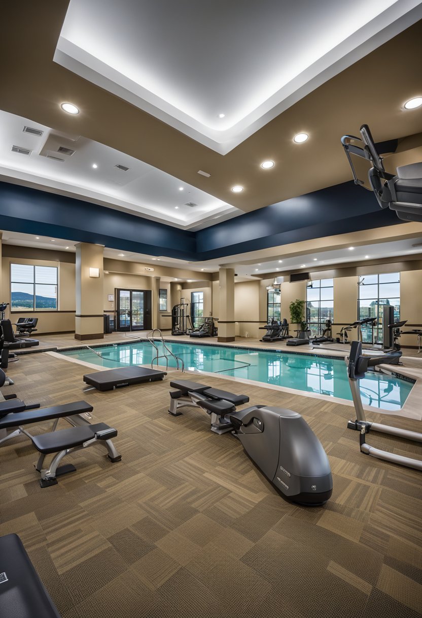 The SpringHill Suites by Marriott Waco Woodway features a blend of leisure and business facilities, including a pool, fitness center, and meeting rooms