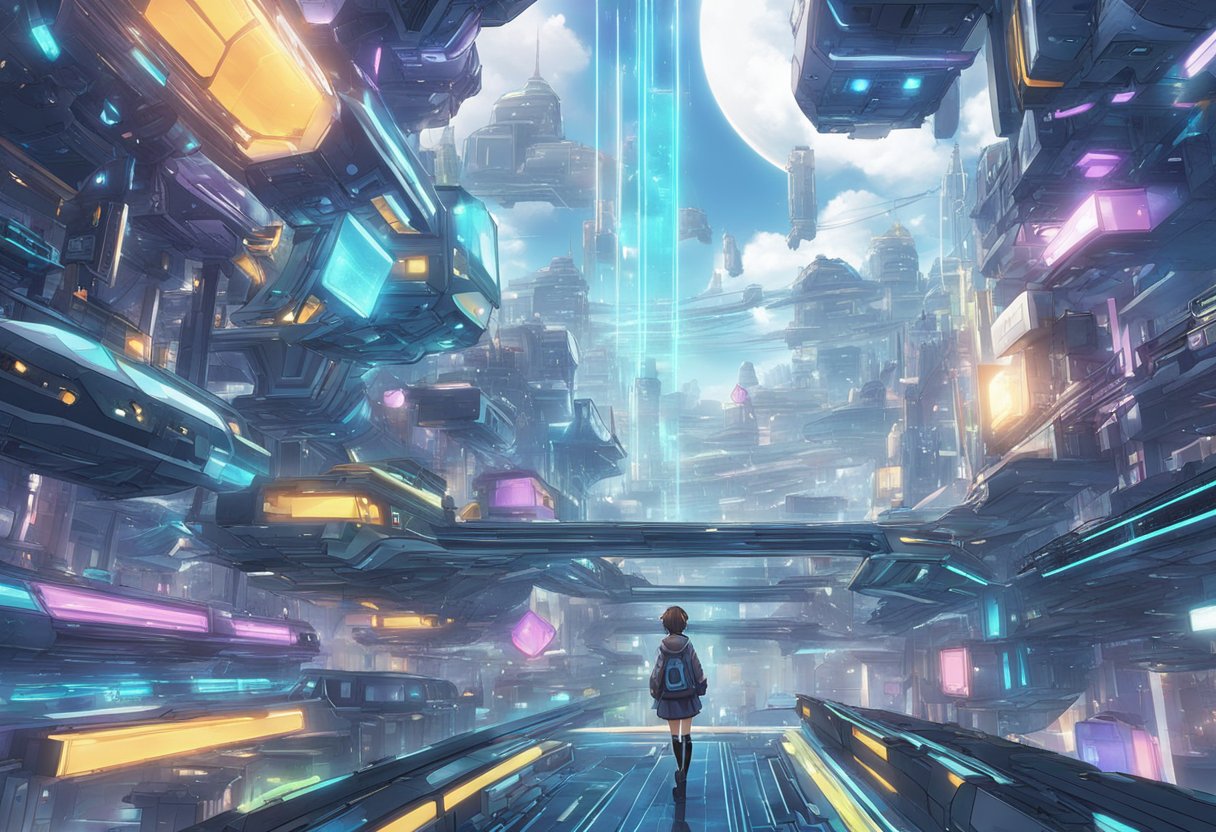 A futuristic AI Sora rival hovers in a digital landscape, ready for use in creating AI videos