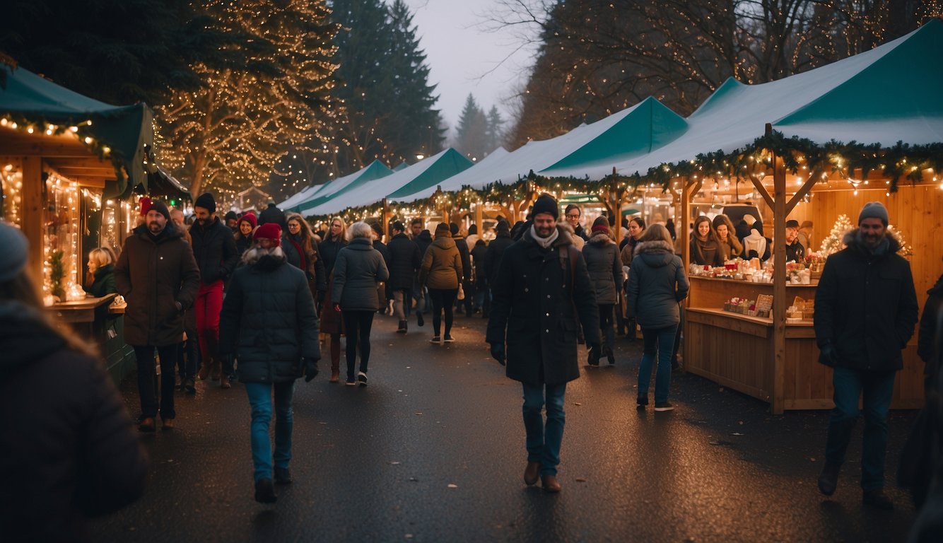 The Victorian Country Christmas Festival in Washington State 2024 features festive Christmas markets with traditional decorations and lively holiday activities