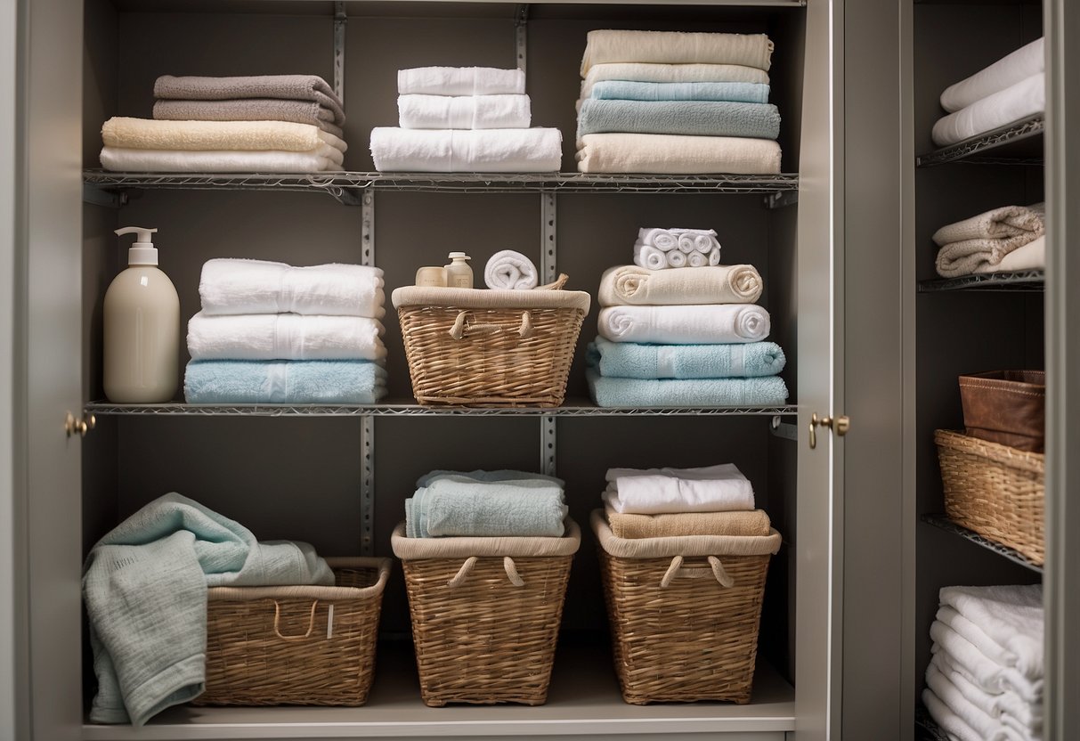 Labeling Systems: labeling linen closet items, benefits of labeling storage, easy labeling ideas, organizing with labels, clear labeling for linen storage, DIY labeling solutions