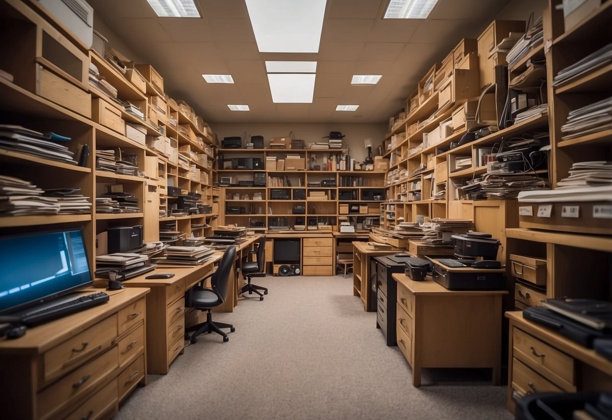 A room filled with 888 pieces of furniture arranged in a neat and orderly fashion