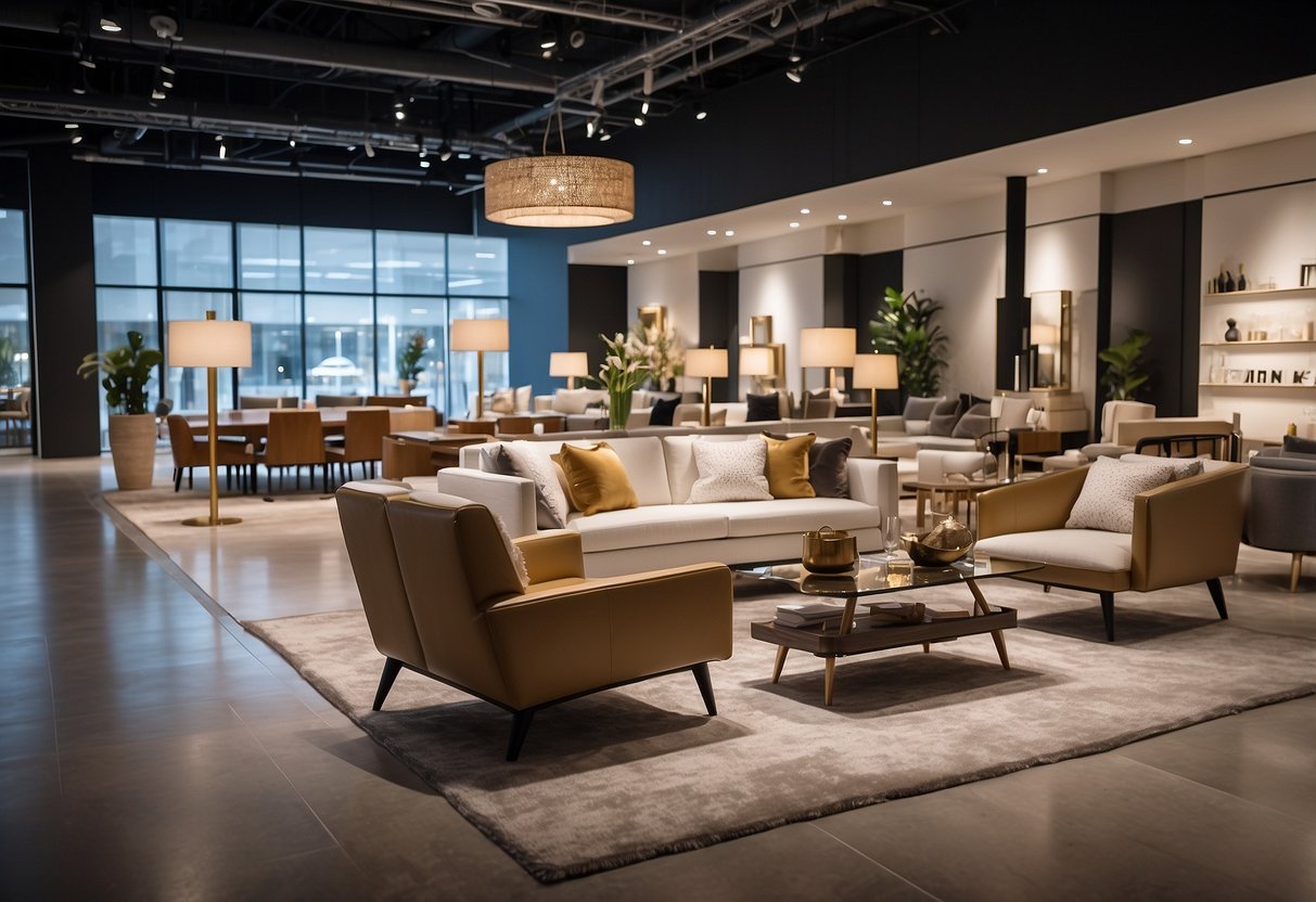 The Gain City Megastore showcases a wide array of furniture, from sleek modern designs to classic pieces, all displayed in a spacious and well-lit showroom