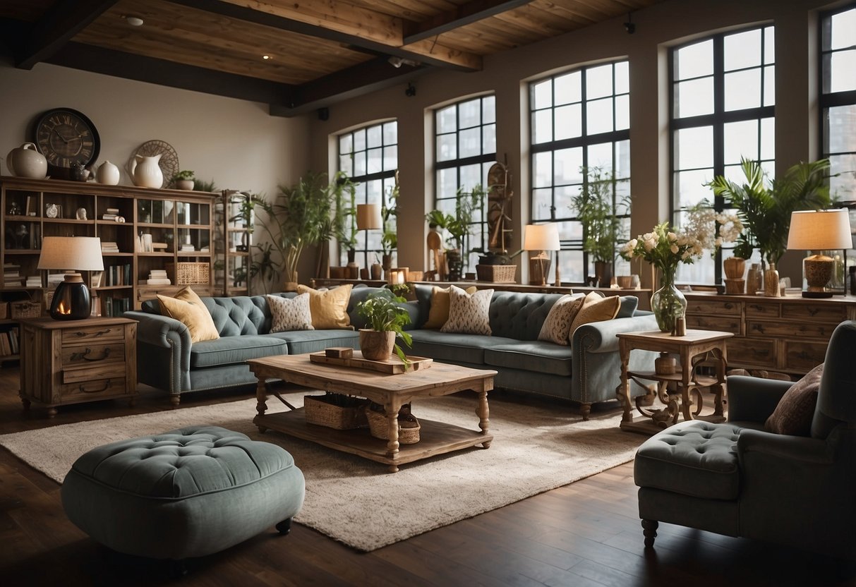 A room filled with various furniture styles and designs, showcasing the best in home decor