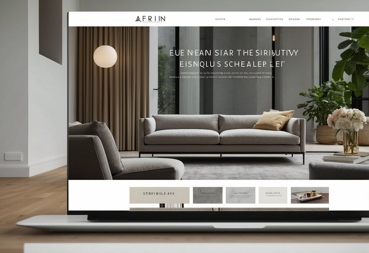 Aerin furniture FAQs displayed on a sleek, modern website with clean typography and a minimalist color palette