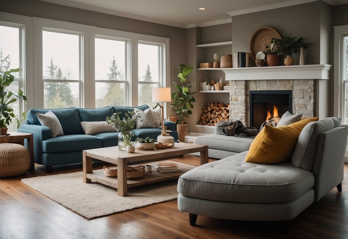 A cozy living room with various SB Furniture sofas arranged in a stylish and inviting manner, showcasing the different designs and colors available