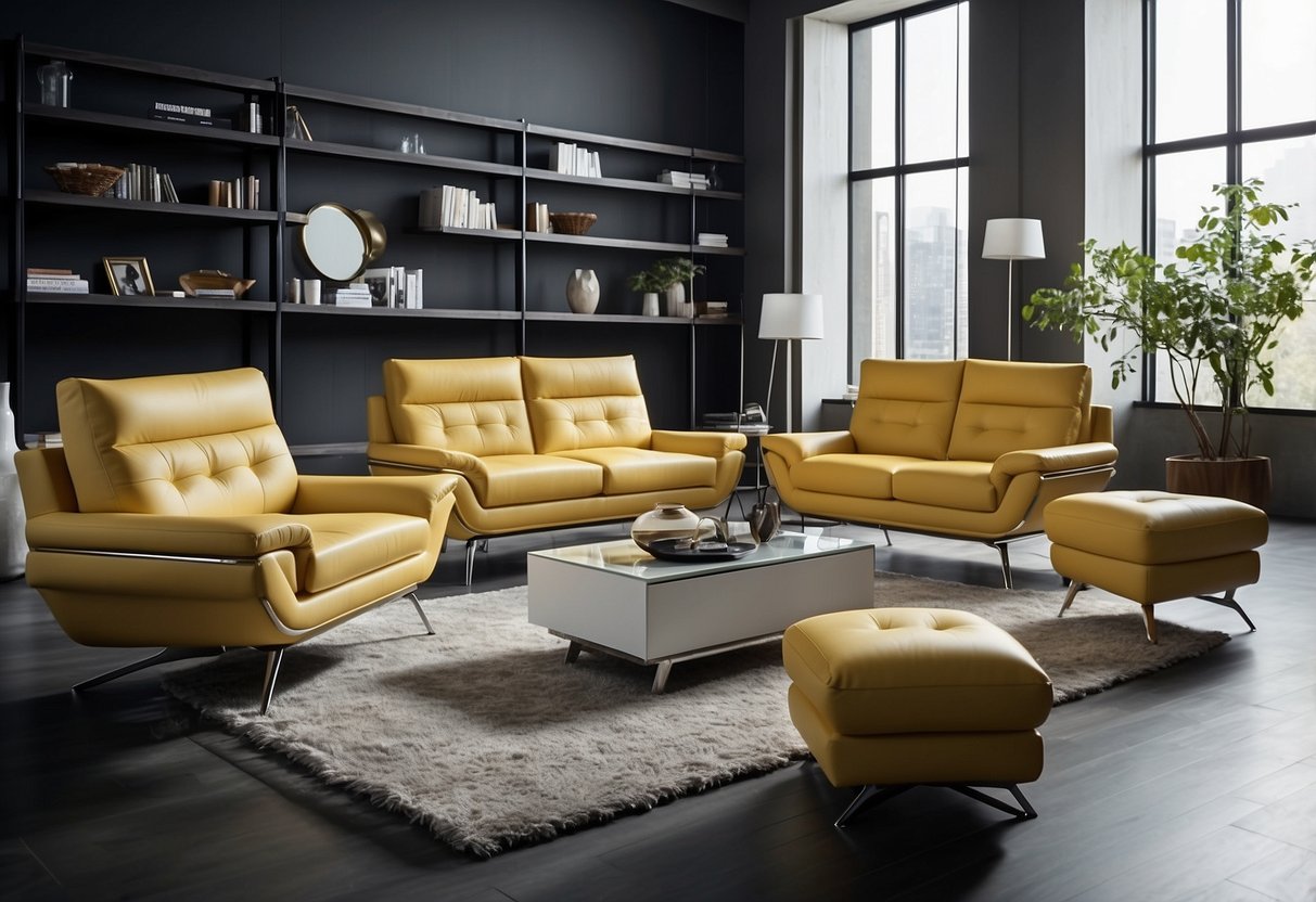 Contemporary furniture displayed with exclusive offers and customisation options