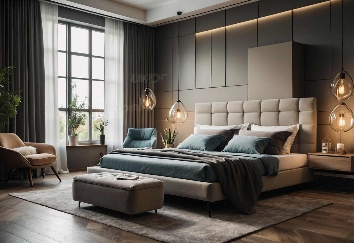 A bedroom with stylish furniture sets, showcasing FAQ deals
