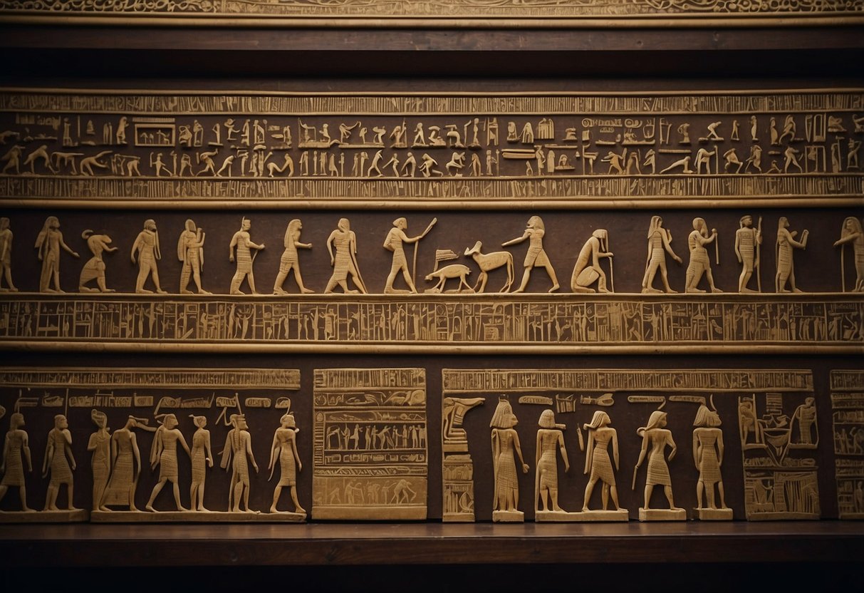 A timeline of rectilinear furniture from ancient Egypt to modern times, showing the evolution of design and materials