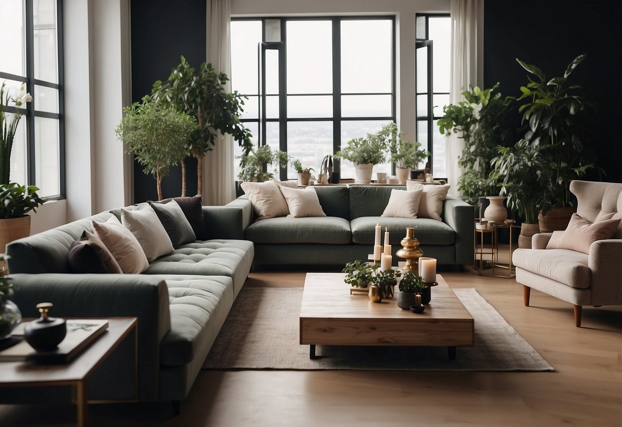 A room filled with Versmissen furniture and decorations, with elegant pieces arranged in a harmonious and stylish manner