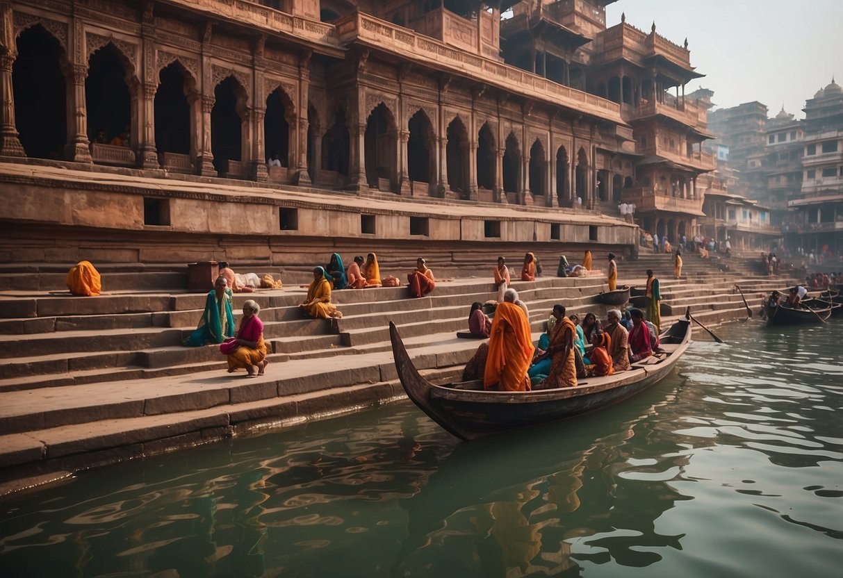 The ancient city of Banaras is bustling with tourists, its iconic ghats and temples steeped in historical significance