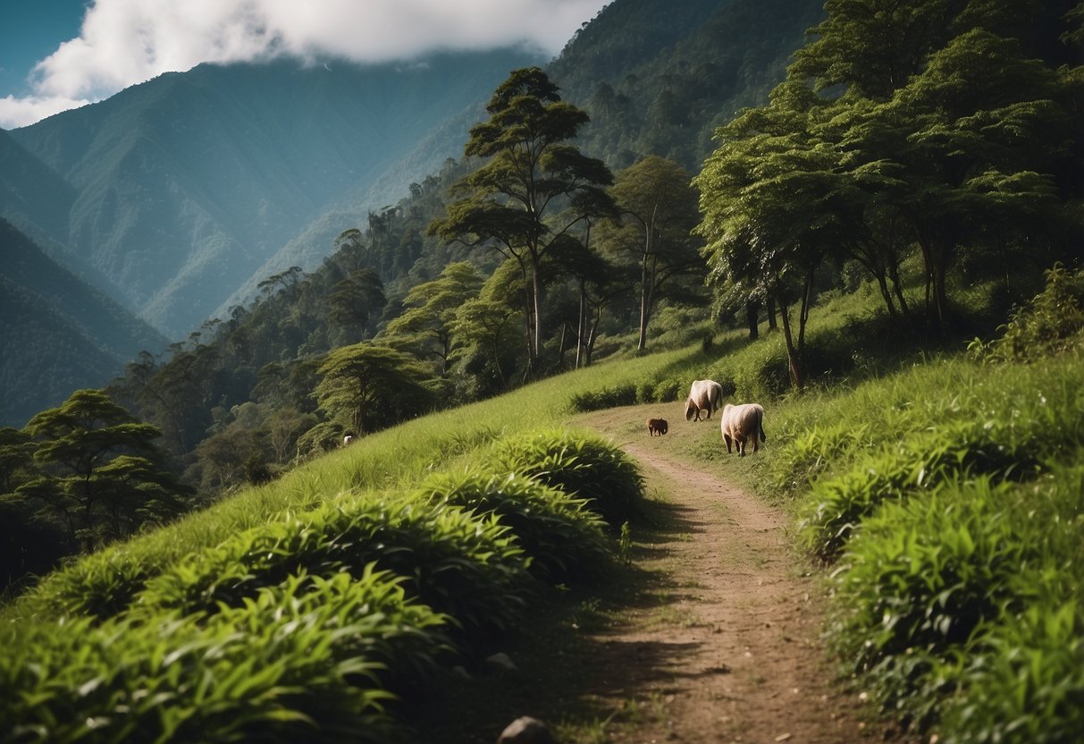 Lush green forests, snow-capped mountains, and diverse wildlife in Arunachal Pradesh